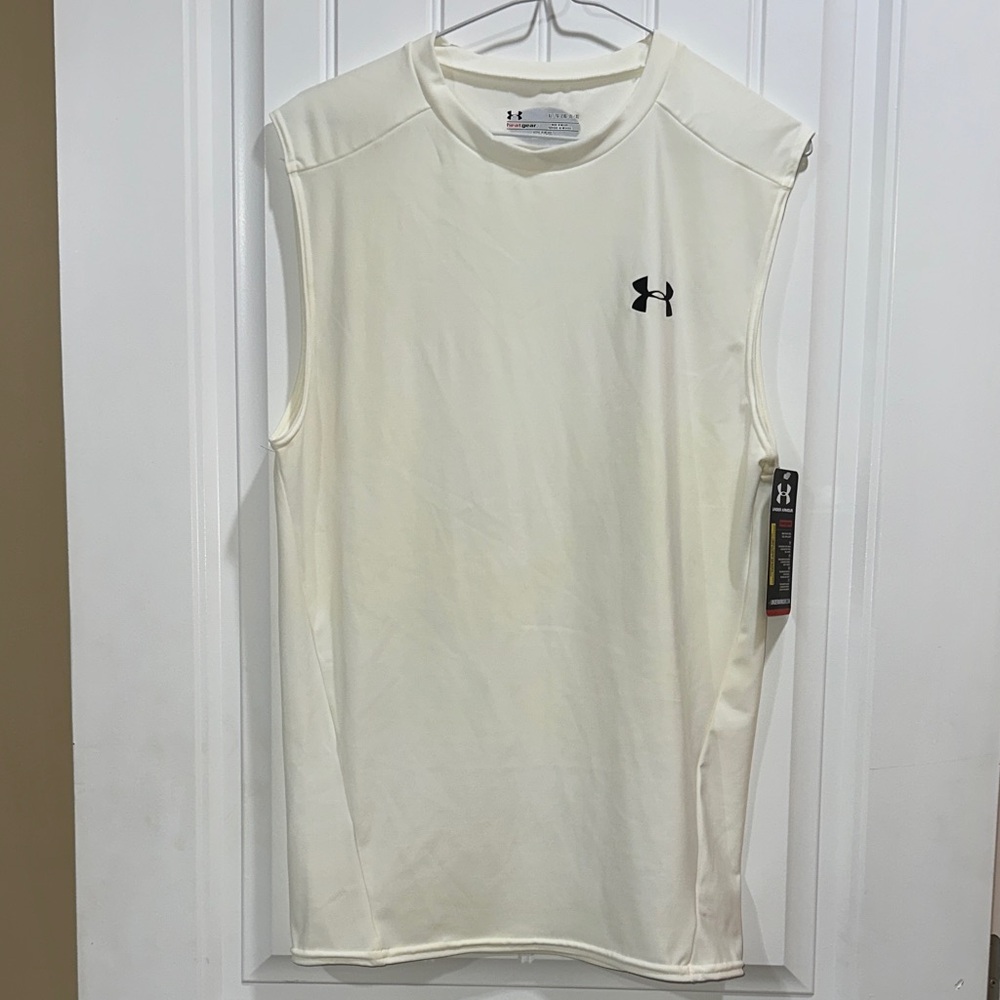 Under Armour Heatgear Men's Cream Tank Top